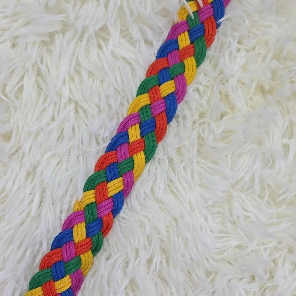 5 For $25 Colorful Braided Belt